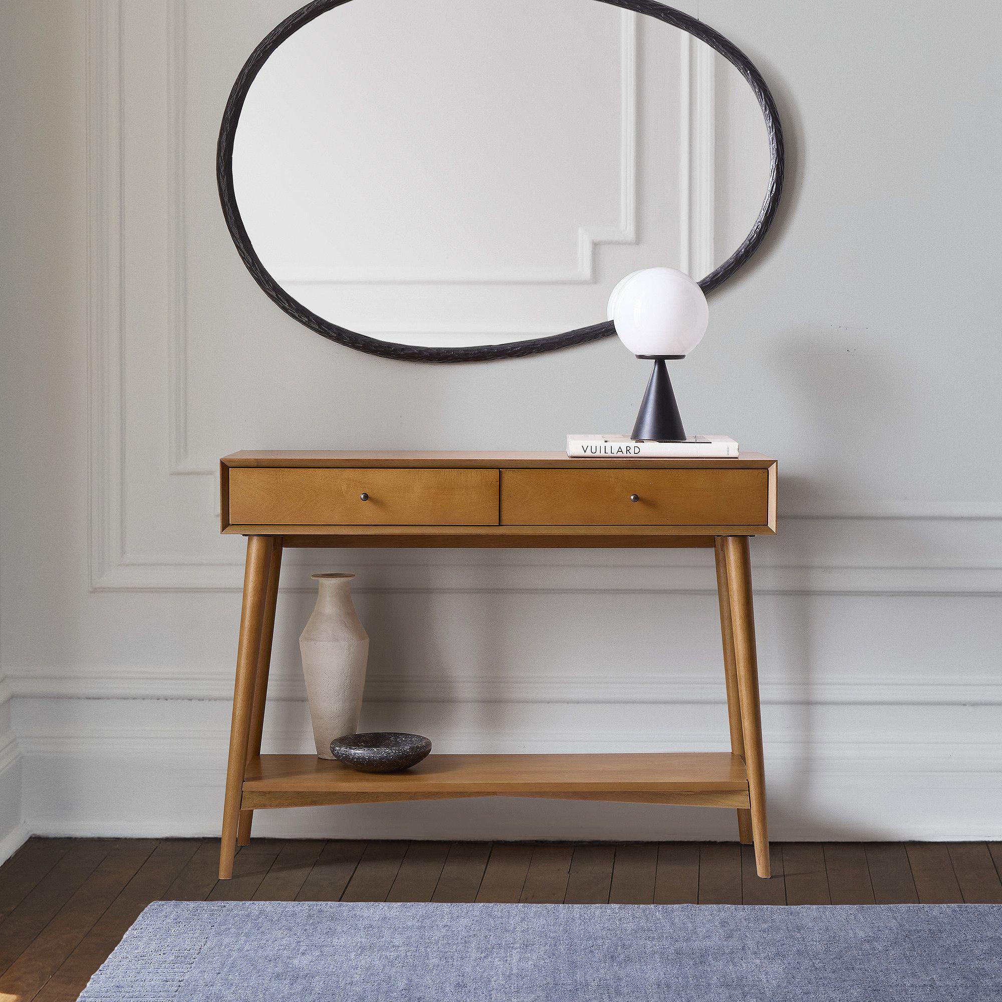Small mid century console table hotsell
